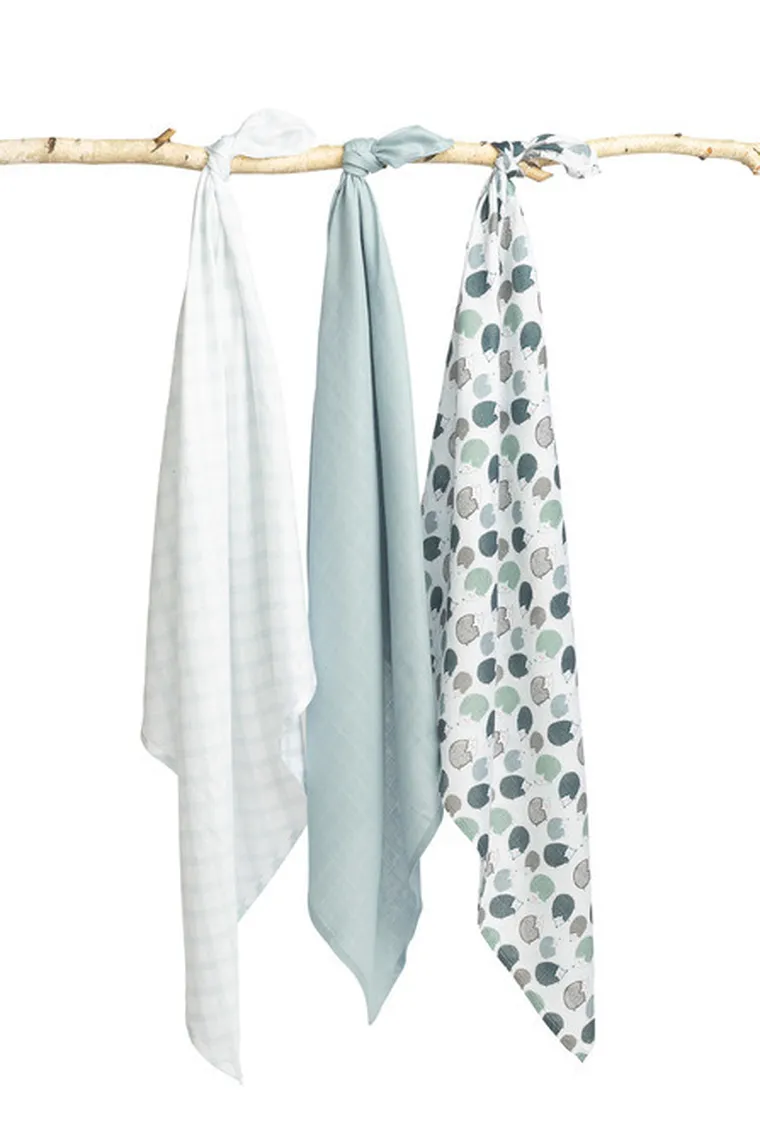 Sensillo, pielucha bambusowa, jeżyk blue, 70-80 cm, 3 szt.