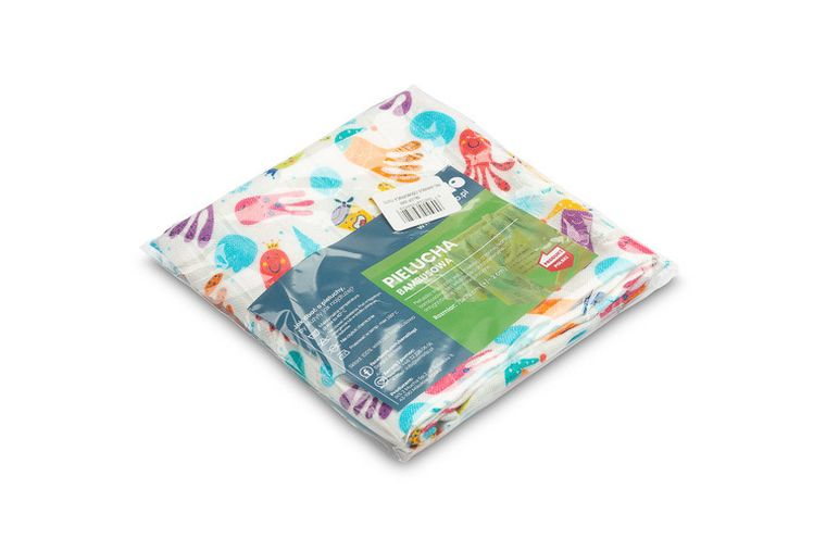 Sensillo, pielucha bambusowa, ośmiornica, 75-75 cm