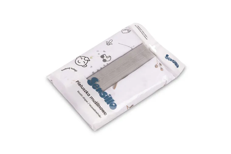 Sensillo, pielucha muślinowa, 60-80 cm, 3 szt.