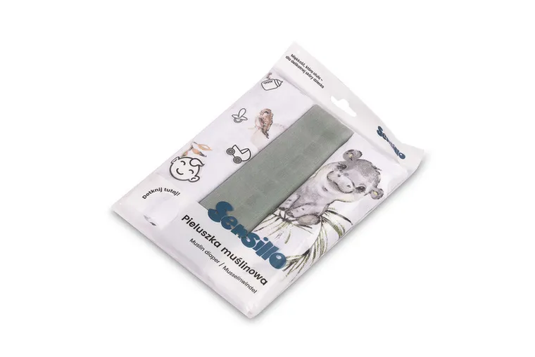 Sensillo, pielucha muślinowa, 60-80 cm, 3 szt.