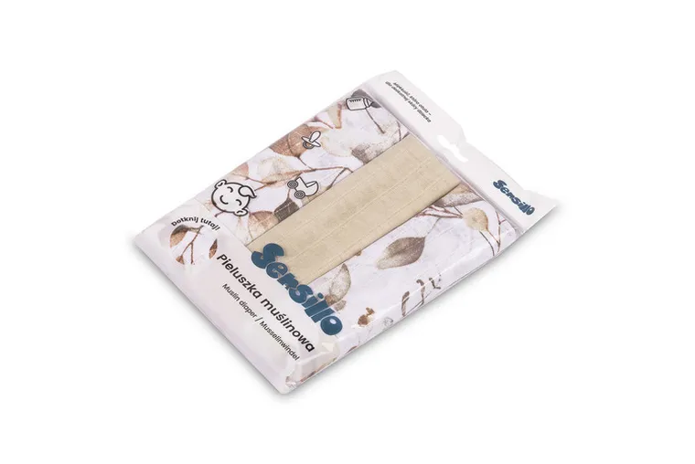 Sensillo, pielucha muślinowa, 60-80 cm, 3 szt.