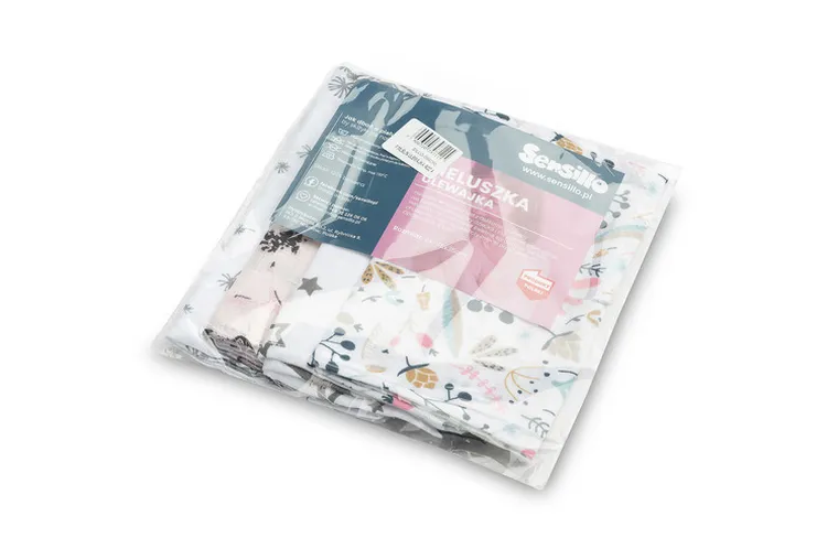 Sensillo, pieluszka muślinowa, ulewajka, 35-35 cm, 4 szt.