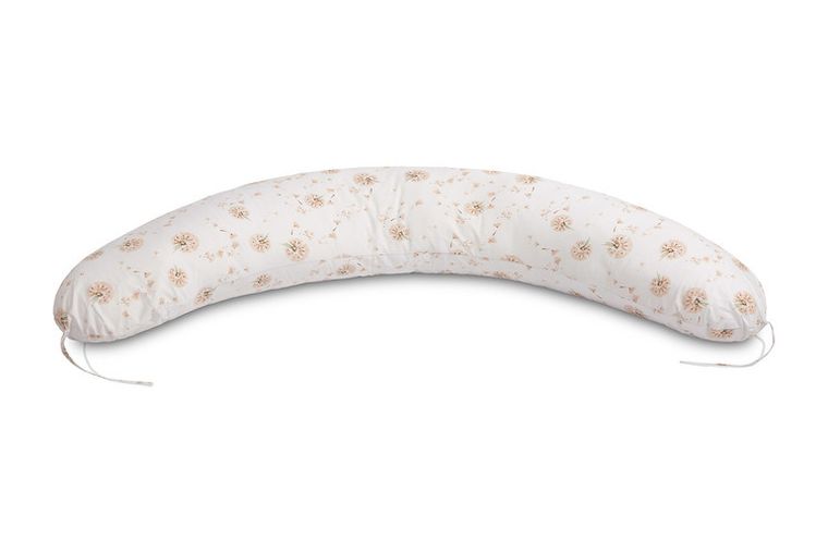 Sensillo, poduszka rogal ciążowy XL, dmuchawce beżowe