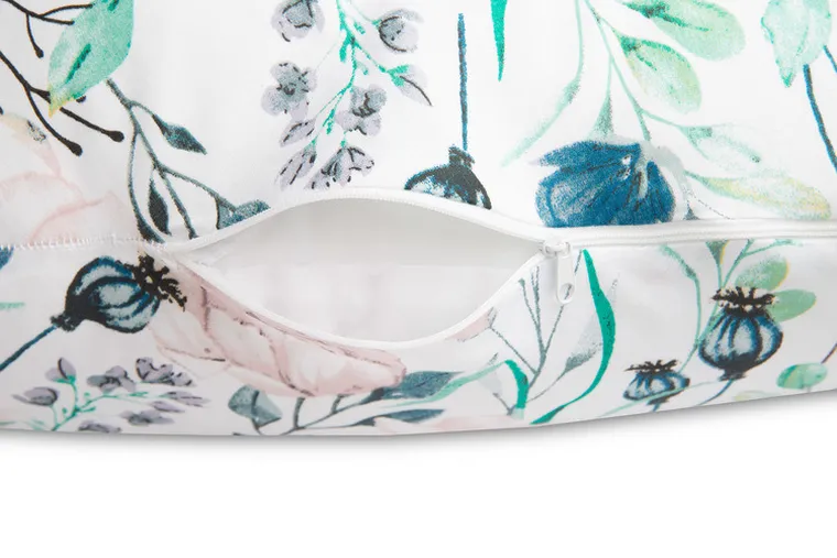 Sensillo, poduszka rogal, kwiaty pastelowe