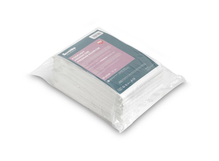 Sensillo, Premium, jednorazowy podkład higieniczny, 60-90 cm, 10 szt.
