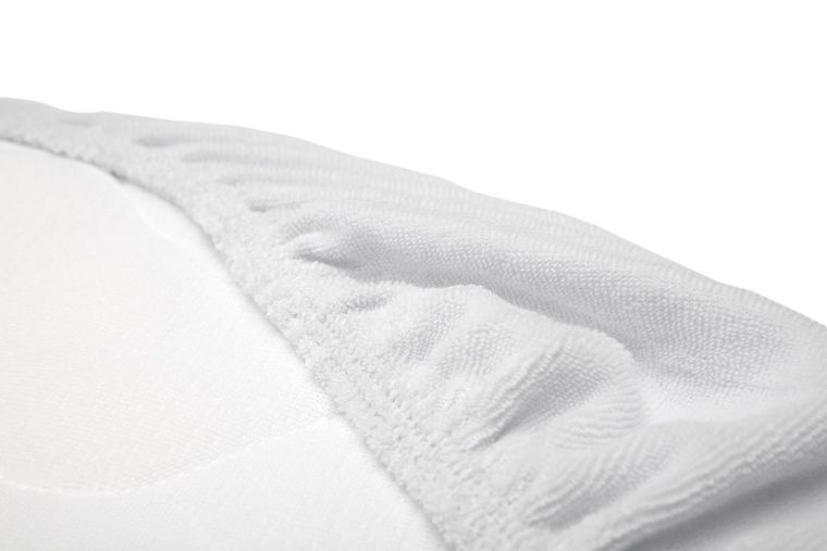 Sensillo, prześcieradło frotte do wózka, białe, 35-75 cm