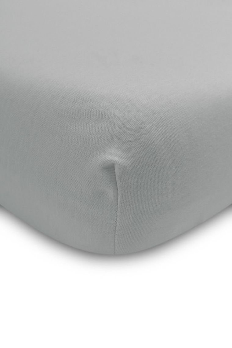 Sensillo, prześcieradło, jersey, deluxe, szare, 80-160 cm