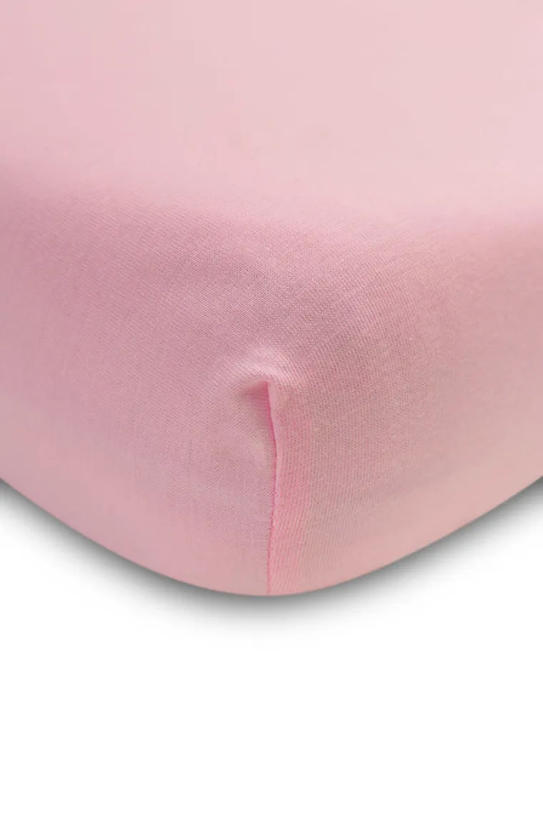 Sensillo, prześcieradło, jersey, różowe, 80-160 cm