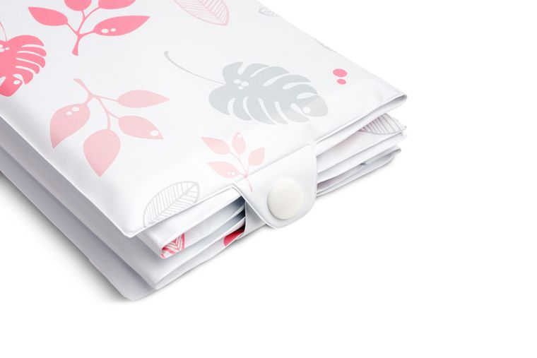 Sensillo, przewijak - mata turystyczna, nadruk floral, róż