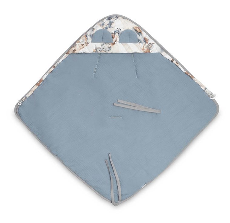 Sensillo, Smoki, otulacz muślinowy do fotelika, jeans