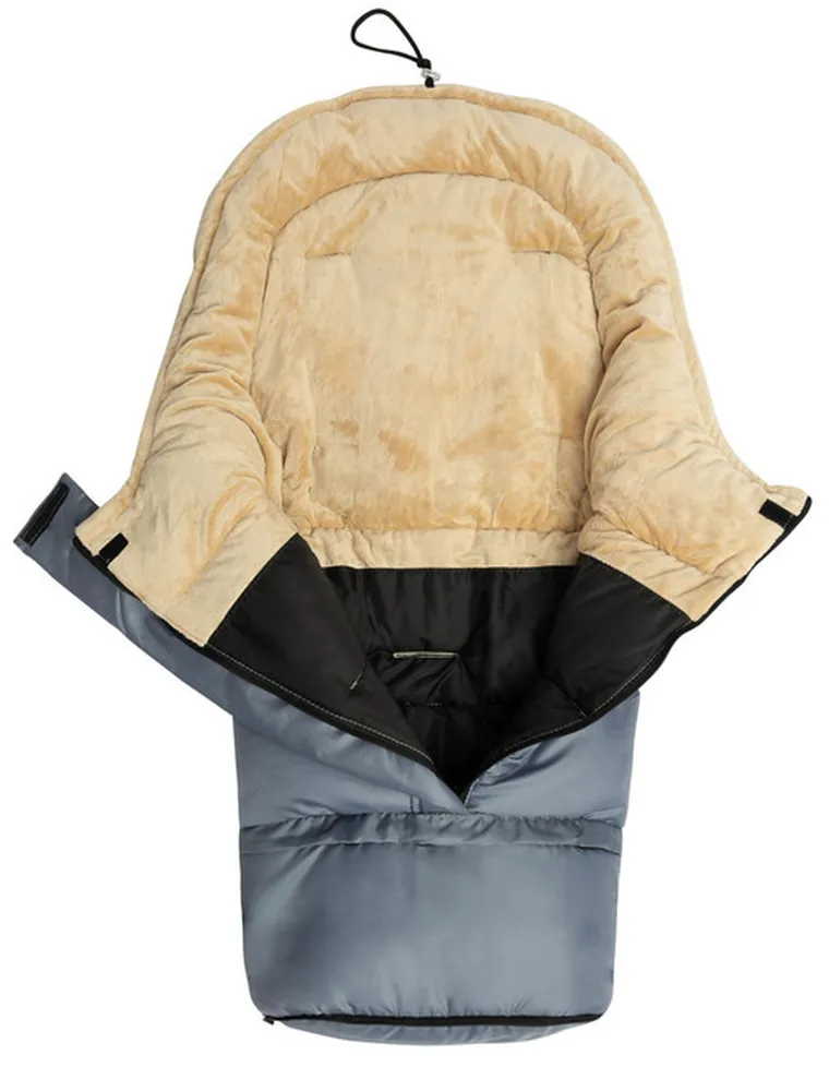 Sensillo, śpiworek combi 3w1, minky, graphite beige