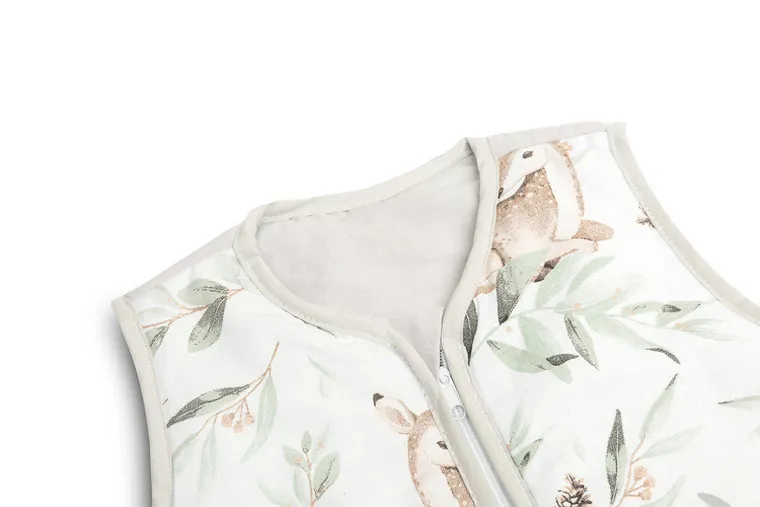 Sensillo, śpiworek do spania M, sarenki, szary, TOG 2.5, 50-80 cm