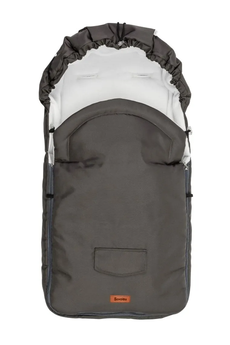 Sensillo, śpiworek do wózka, polarowy Graphite, 95-40 cm
