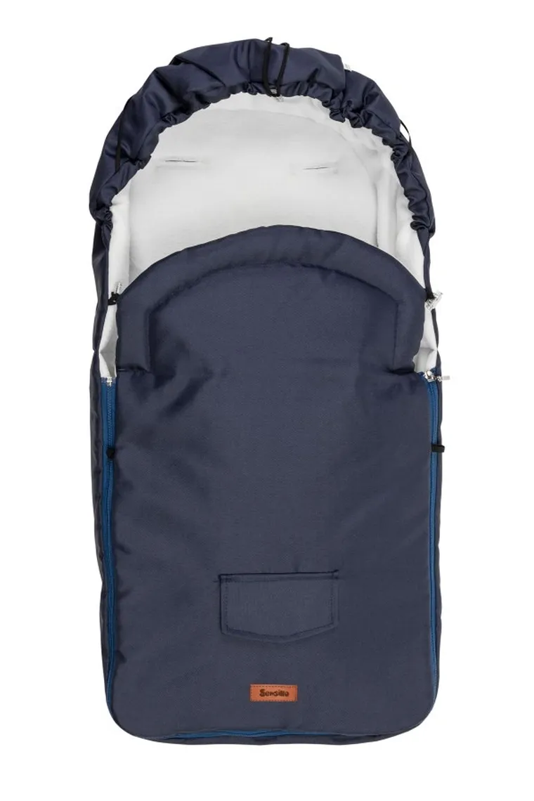 Sensillo, śpiworek do wózka, polarowy Navy, 95-40 cm