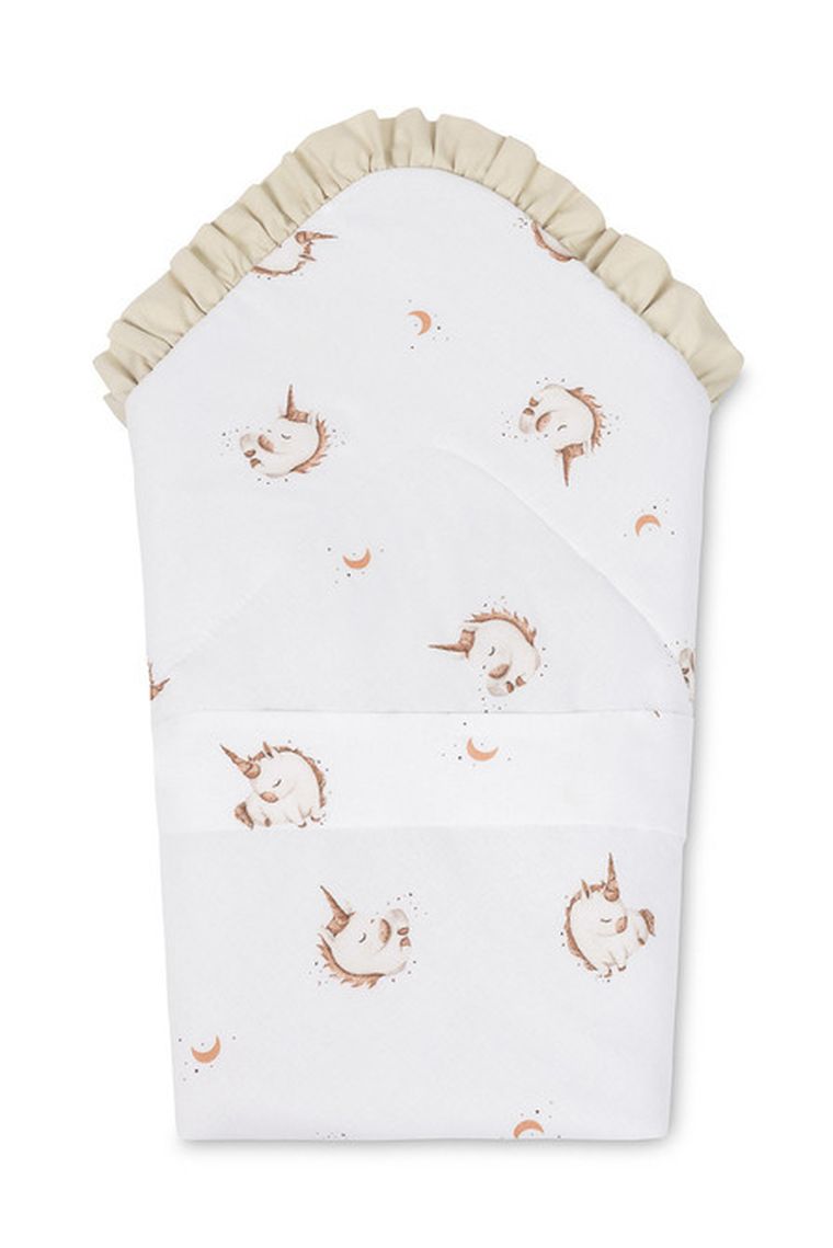 Sensillo, Unicorn, rożek niemowlęcy, beige, 75-75 cm