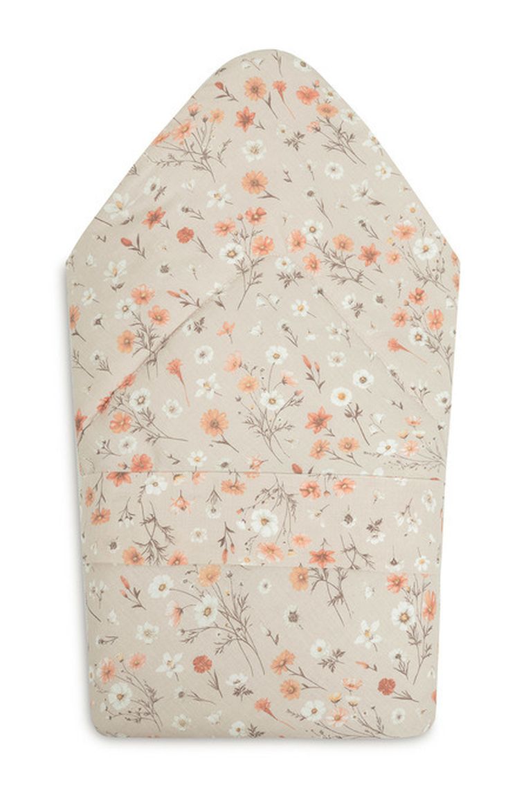 Sensillo, Velvet, rożek bloom beige, 75-75 cm