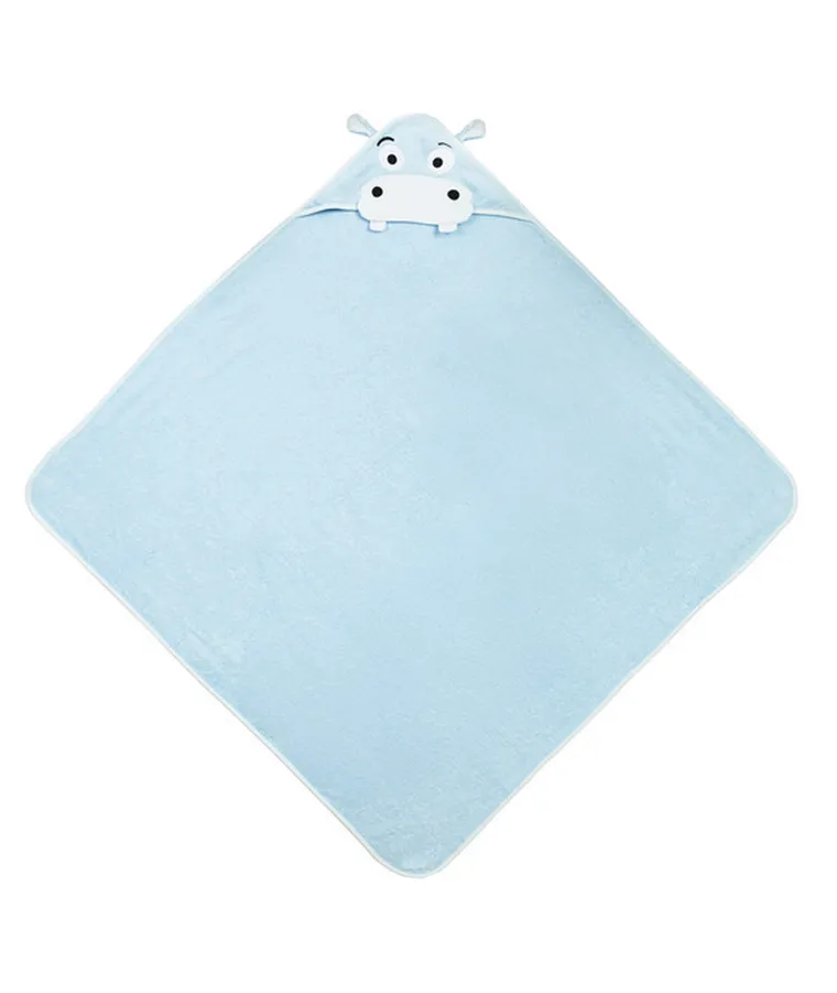 Sensillo, Water Friends, okrycie kąpielowe, hipopotam, blue, 100-100 cm