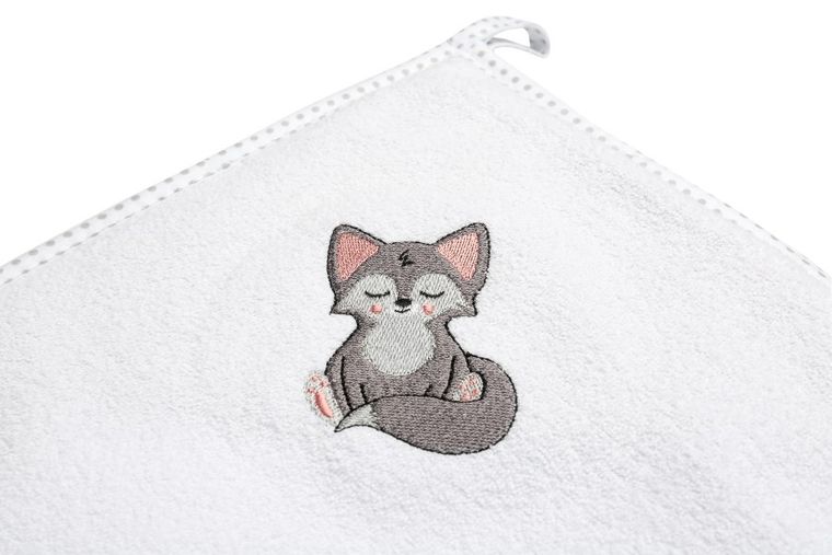 Sensillo, Wilk, okrycie kąpielowe frotte, 100-100 cm, białe