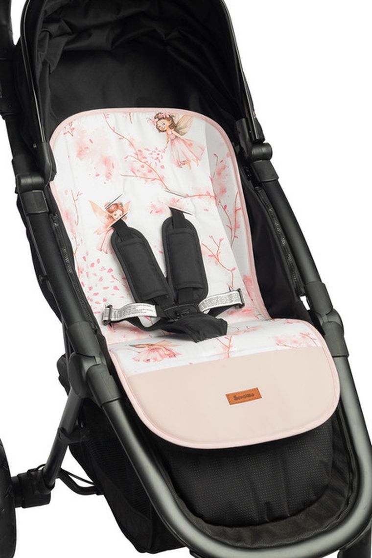 Sensillo, Wróżki, wkładka muślinowa do wózka, różowa