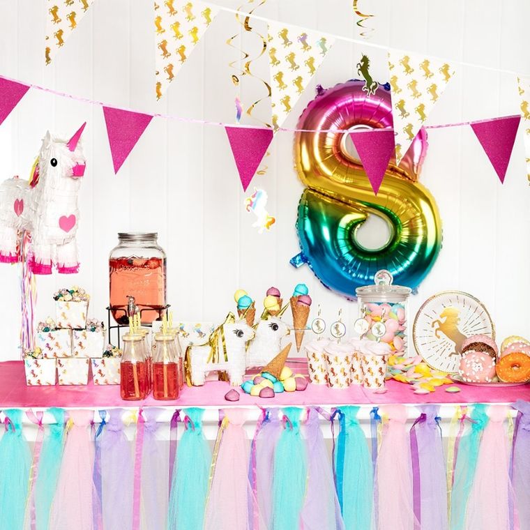 Serwetki urodzinowe, jednorożec, 33-33 cm, 20 szt.