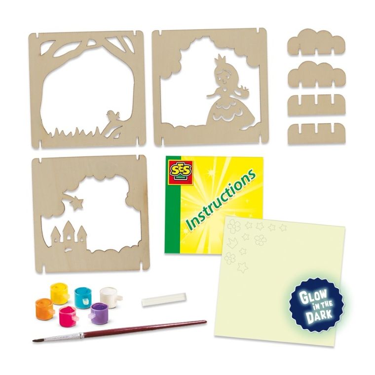 SES Creative, bajkowe pudełko z cieniami, świecące w ciemności