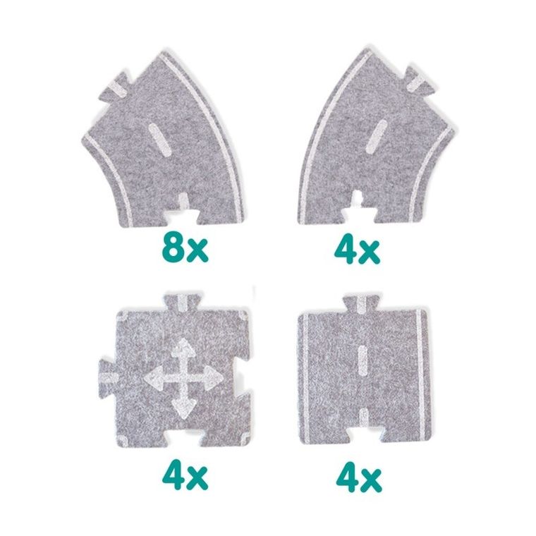 SES Creative, Filcowy tor drogowy, 20 elementów