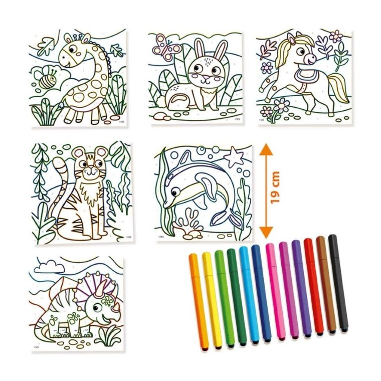 SES Creative, kolorowanie według liczb, trójkątny uchwyt