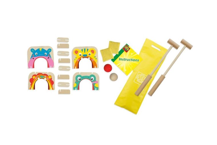 SES Creative, krokiet i podrzucanie worka fasoli, gra zręcznościowa