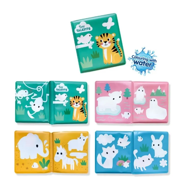 SES Creative, książeczka do kąpieli, kolorowanie wodą