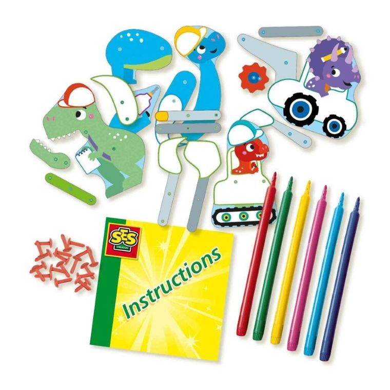 SES Creative, młodzi inżynierowie, dinozaury, zestaw konstrukcyjny