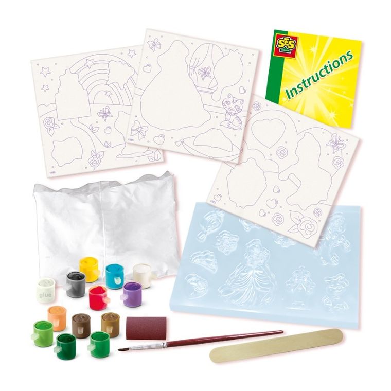 SES Creative, odlewy gipsowe do malowania, księżniczki