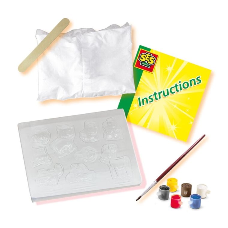 SES Creative, odlewy gipsowe do malowania, zwierzęta leśne