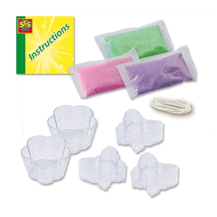 SES Creative, Świece woskowe piaskowe, zestaw kreatywny
