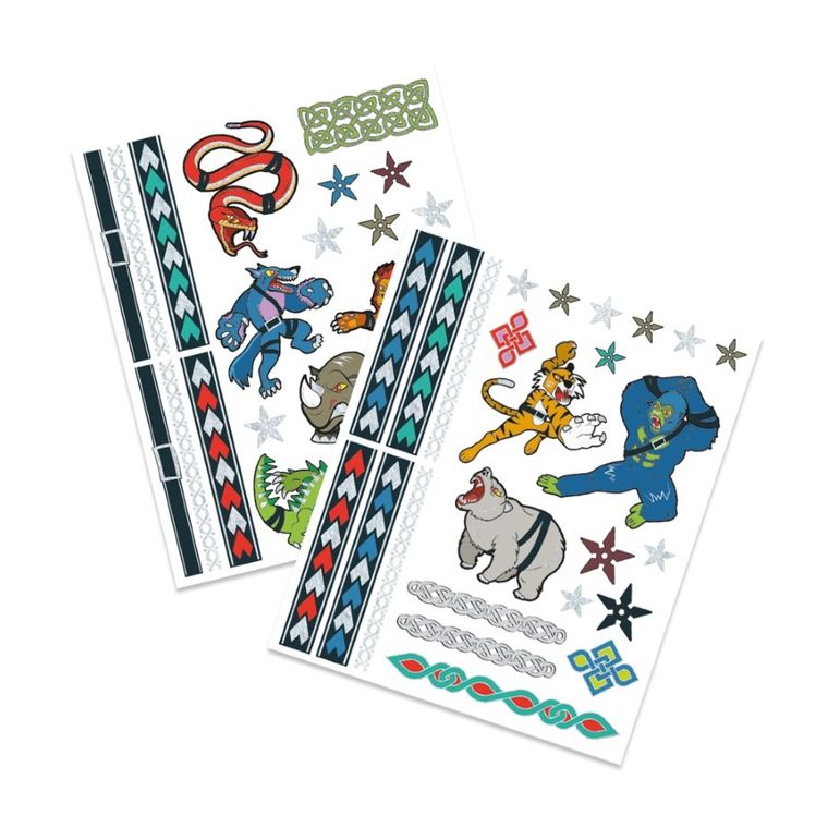 SES Creative, tatuaże dla dzieci, wojownicze zwierzęta