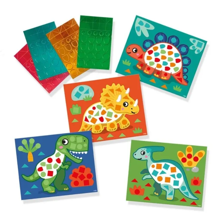SES Creative, uczę się tworzyć mozaiki z dinozaurów, zestaw kreatywny