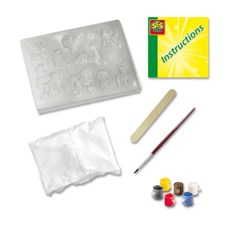 SES Creative, Urocze figurki, odlewy gipsowe do malowania, psy