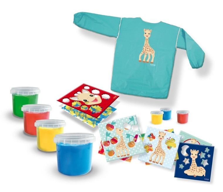 SES Creative, zestaw do malowania palcami, Żyrafka Sophie