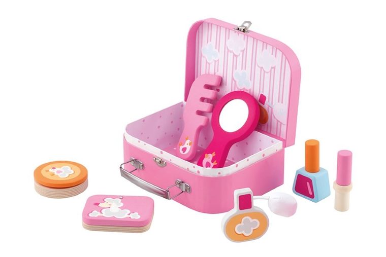 Sevi, drewniana kosmetyczka z akcesoriami