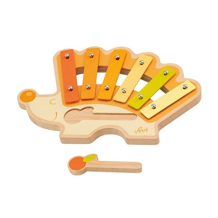 Sevi, jeż, metalowy ksylofon