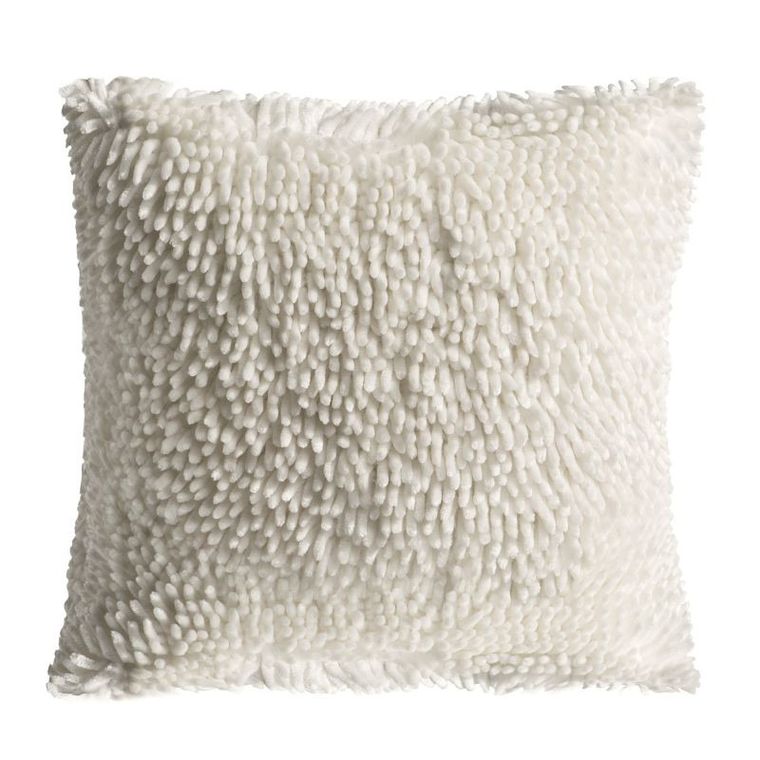 Shaggy, lśniąca poszewka shaggy, delikatna i miła w dotyku, 50-50 cm