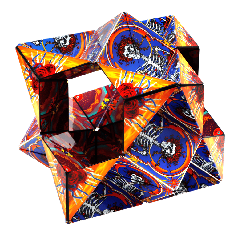 Shashibo, kostka magnetyczna, łamigłówka, Skull & Roses