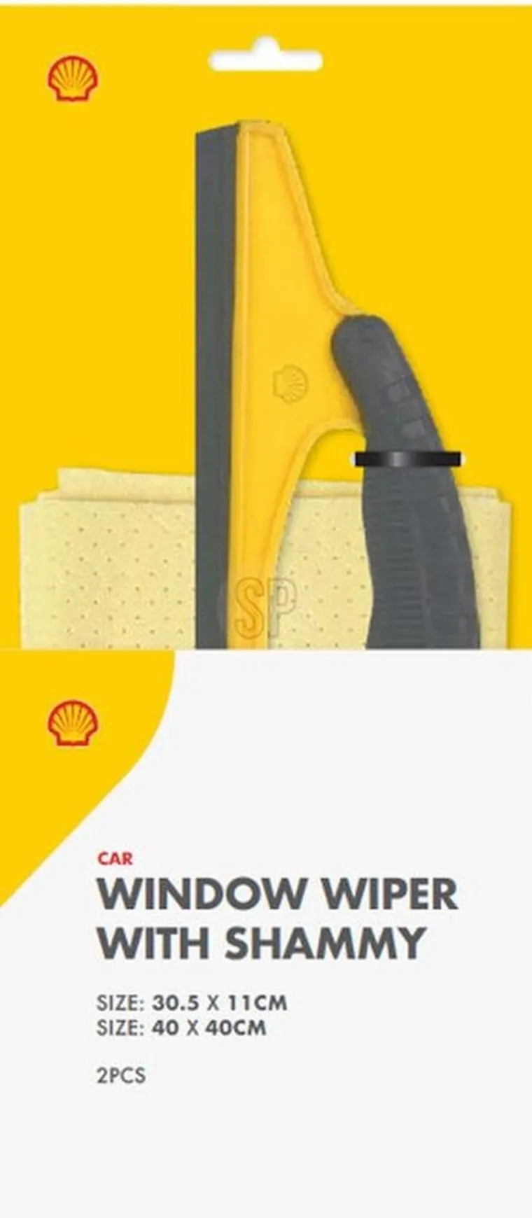 Shell, ściereczka i ściągaczka do szyb, 21 cm