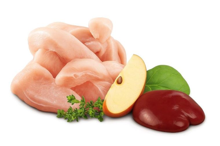 Shelma, Alucup, kurczak i wątróbka, mokra karma dla kotów, 100g