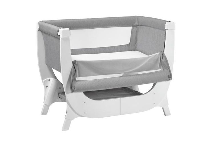 Shnuggle, Air Bedside Crib, łóżeczko dostawne dla niemowlaka, dove