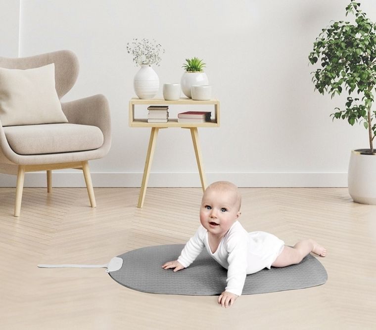 Shnuggle, mata do zabawy, Yoga, Grey