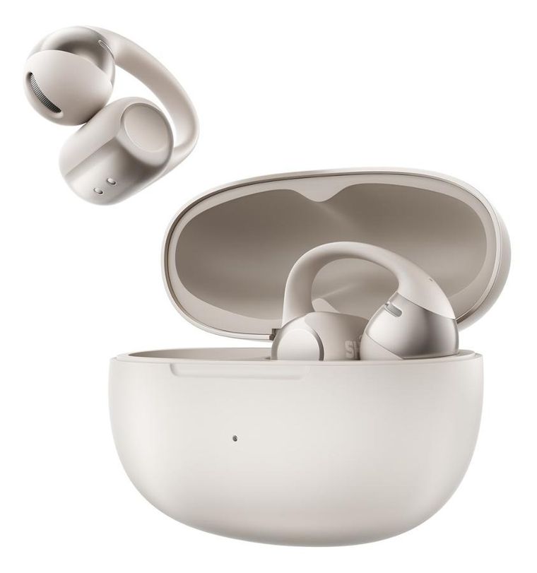 Shokz, OpenDots One, słuchawki douszne bezprzewodowe, srebrne