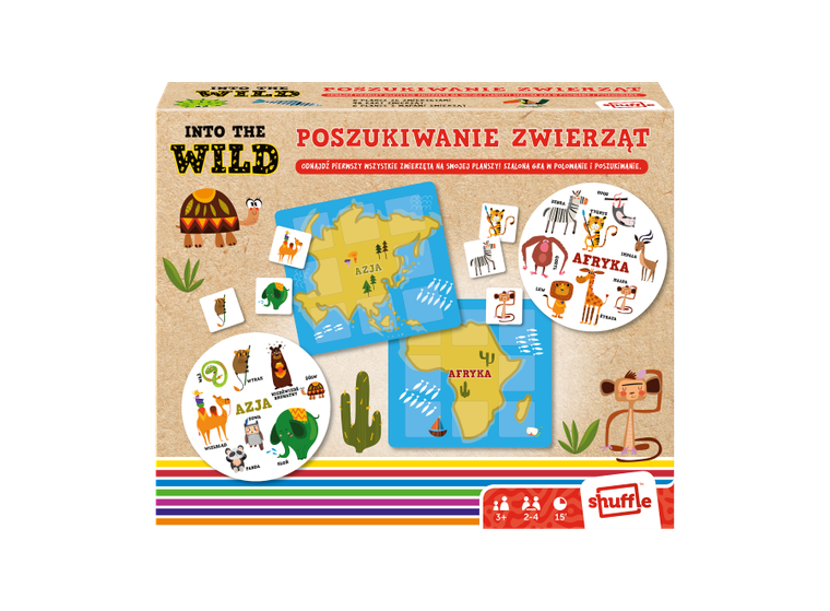 Shuffle, Into the Wild, Poszukiwanie zwierząt, gra edukacyjna