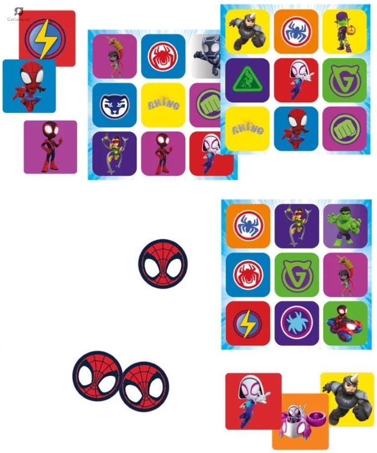Shuffle, Spidey i super-kumple, Bingo, gra familijna