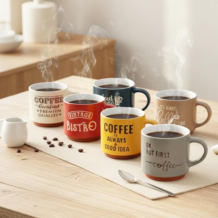 Siaki Collection, kubki ceramiczne, 230 ml, 6 szt.