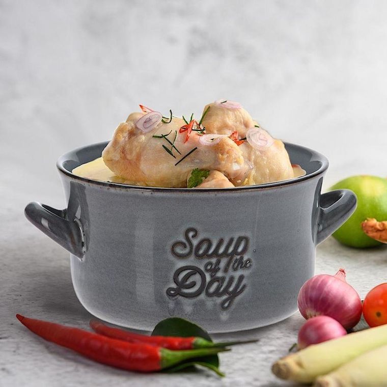 Siaki Collection, miska ceramiczna, szara, 650 ml